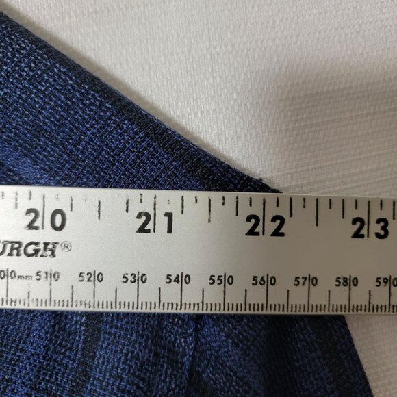 City Streets Mens Dress/Casual Shirt Sz L Button Down Long Sleeve Blue & Black - Picture 5 of 10